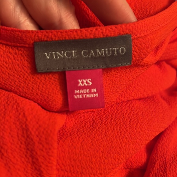 NWT Vince Camuto Long Sleeve Blouse Red Orange Size XXS - Picture 4 of 6
